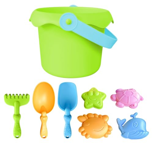 Giochi Da Spiaggia Per Bambini - Set Divertenti Giochi Spiaggia per Bambini,Kit Portatile Costruzioni Castello Sabbiera Per Asili Nidi Scuole