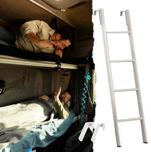 Échelles de Lit Échelle Lit Superposé Adulte/Enfant avec Crochet, Échelle Courte pour Lit Superposé Camping-car, Dortoir, Maison, Mezzanine, 120 135 140 150 160 165 170 180cm(120cm/47)