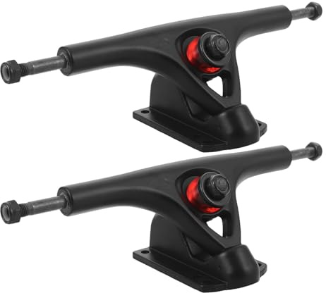 DECORNIJIA Set 2 Truck per Skateboard Cruiser 7 Staccabili Ferramenta di Montaggio Kit Accessori per Skateboard da Parco e Street Supporto Ruote in Lega Alta Resistenza per Rider