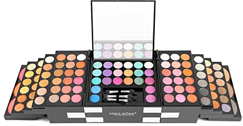 JasCherry 148 Farben Schimmern Lidschatten Makeup Paletten mit Concealer, Blush Rouge - Sleek Puder Augenschatten Make Up Etui Box - Satte Farben Kosmetik Eyeshadow Palette