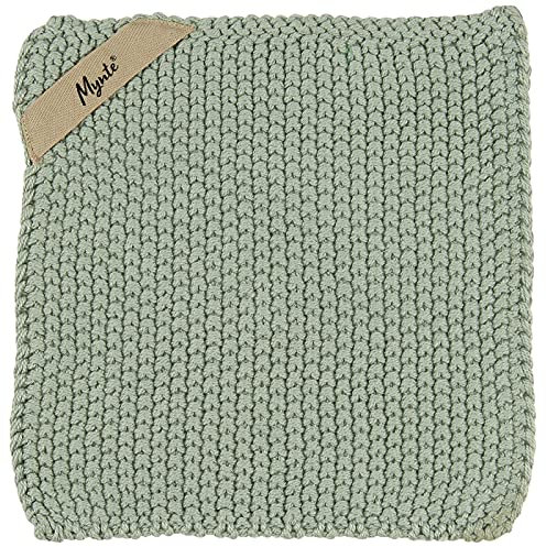 IB Laursen - Presina Mynte, lavorata a maglia, in cotone, colore: Verde