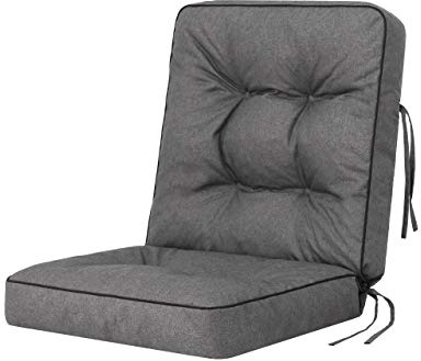 HOBBYGARDEN Hollywoodgunga Bänkkudde gunga trädgårdskudde gungkudde bankkudde kudde bänk, liggkudde, 110 x 60 cm, grå