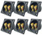 6 Pezzi Altoparlante Box Terminale Binding Post, 2 Vie Speaker Box Terminal Binding Post Connettore Subwoofer Connettori A Molla Car Stereo Vite Connettori Per Impianto Stereo Di Casa E Auto (Piazza)