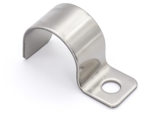 MgcTolBox 20 Stück Befestigungsschelle - V2A Edelstahl Rohr Rohrschelle Schlauchschnalle Rohrhalterung | Metallkabelschellen für Rohrdurchmesser Ø 19-20 mm