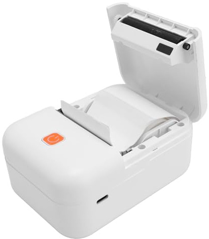 Etikettmaskin, 203dpi BT Bärbar Termisk Etikettskrivare, 700 Typer Utskriftsmallar Tryckmaskin Uppladdningsbar Liten Tryckmaskin för Streckkod, Post, Kontor, Hem