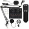 Qzdtue Professional Live Streaming Equipment, User-Friendly Live Streaming Kit, Recording Studio Supplies, Live Streaming Setup for Singers, Content Creator Live Streaming Equipment