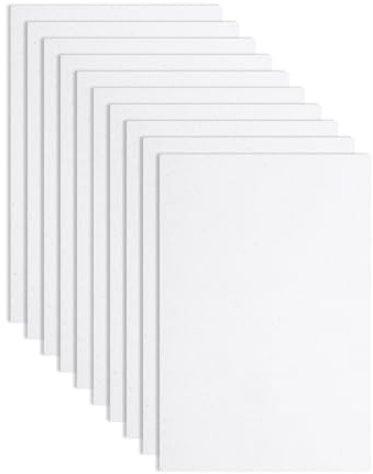 QUARKZMAN 10 stycken vita glitter skumplattor, 8 x 12 tum glitter EVA skumplattor tunt skumpapper för pyssel, gör-det-själv-projekt, klassrum, scrapbooking (1,5 mm tjock)