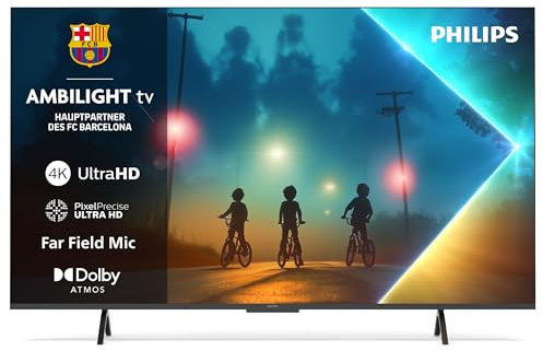 Philips Ambilight 43PUS8200 4K LED Smart TV - 43 Zoll Display mit Pixel Precise Ultra HD, Titan OS, Dolby Vision und Dolby Atmos Sound