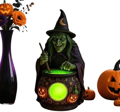 Halloween Häxlampa Halloween Häxkittel Bordsdekorationsbelysning | Gotisk Nattduksbordslampa För Husägare Hyresgäster Dekoratörer Kontor Studentrum Vardagsrum Lägenhet Sovrum Arbetsrum