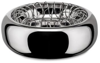 Alessi 7690/12 Spirale Aschenbecher aus Edelstahl glänzend poliert, 30.5 x 13 x 16.5 cm