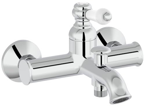 JACOB DELAFON Louise Mechanische Badewannenarmatur, verchromt, glänzend