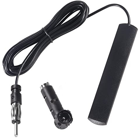 FM Car Radio Antenna Adapter 3m Cable Windshield Paste Antenna + DIN 41585 Female to ISO Adapter for Cars Trucks