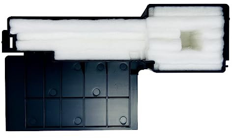 HEMEINY Collecteur d'encre de déchets Compatible avec Expression XP432 XP445 XP446 XP220 XP235 XP240 XP245 XP247 XP355 XP442 XP2100 EcoTank ET2500 ET2550 ET2600 ET2650 Imprimante (Boîte d'entretien)