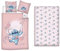 Aymax Bettwäsche-Set Stitch, 3-teilig, Rosa, 100 % Baumwolle, Bettbezug 140 x 200 cm, Kissenbezug 65 x 65 cm und Spannbettlaken 90 x 200 cm
