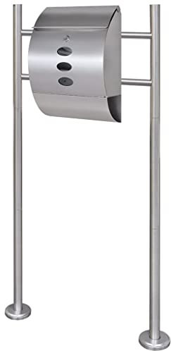 LXYZWRW Furniture select-Mailbox on Stand Stainless Steel