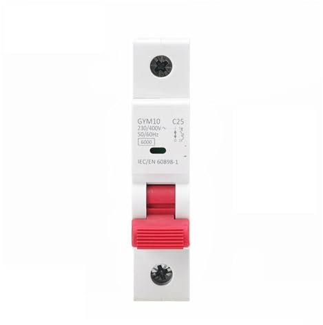 Disjoncteur GYM10 courbe C 6 A, 10 A, 16 A, 20 A, 25 A, 32 A, 40 A, 50 A, 63 A, 220 V, avec 6 KA, 1 pièce(32A)