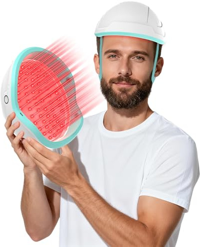 iKeener lllt Laser Helm für Haarwachstum, Wiederaufladbare Laserkappe Frauen und Männer mit 109pcs 650nm Laserdioden, Haarwuchs Behandlung