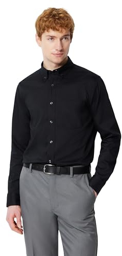 Amazon Essentials Men's Slim-Fit Stretch Wrinkle-Free Button Down Collar Dress Shirt