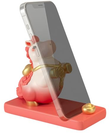 Supporto per telefono da scrivania – Ornamento per cellulare, motivo cavallo, benedizione della, per ragazze, adolescenti, bambini, donne, casa, ufficio, calza della Befana, Natale