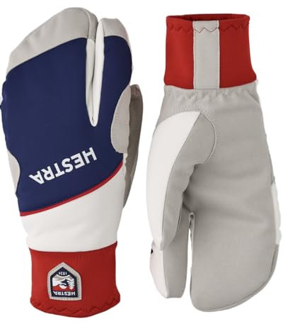 HESTRA Comfort Tracker 3-Finger Colorblock-Blau, Accessoires, Größe 7 - Farbe Navy - Ivory