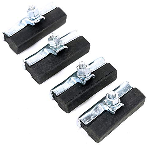 Zapatas Almohadillas Patines Pastillas de Freno de 50mm (4 Unidades) para Bicicletas clásicas Retro Vintage con Frenos de Varilla