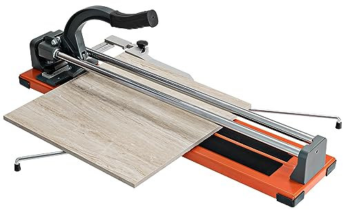 COSTWAY Fliesenschneider Manuell, Handfliesenschneider / 5mm-12mm Schnittstärke / 1000mm Schnittlänge/Winkelanschlag von 0° bis 60° / Rutschfeste Unterlage, Fliesenschneidmaschine