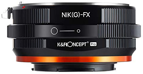 K&F Concept Lens Mount Adapter Compatible with Nikon G/F/AI/AIS/D/AF-S Mount Lens to Fujifilm Fuji X-Series X FX Mount Cameras with Matting Varnish Design for Fuji XT2 XT20 XE3 XT1 X-T2
