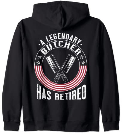 Emporte-pièce pour boucherie, viande, retraite, boucher à la retraite Sweat à Capuche