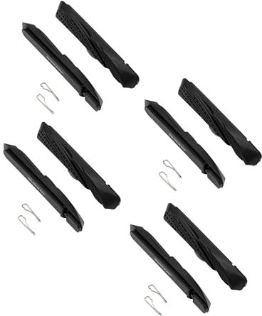 P4B | 4 Paar Ersatzbelag für Cartridge Bremsschuhe Airflow 2 | Für V-Brake Bremssysteme | Selbstreinigend und optimal bei Nässe Dank Profil im Airflow-Design | Allwetterbremsschuh