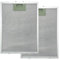 2pcs Cooker Hood Filters, Universal Cooker Hood Metal Grease Filter, Extractor Fan Filter, Metal Mesh Filters, Extractor Vent Filter (260 * 230 * 9mm)