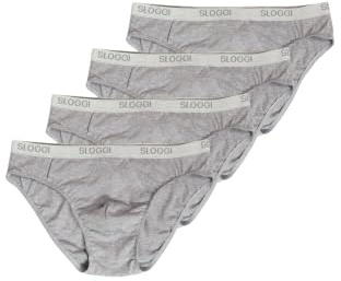 Sloggi Slip Bassi Uomo Men Basic Mini 4P, Grigio 6