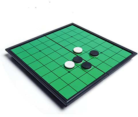 XITEA Faltbares Go-Spiel, 24 cm, Reversi Othello Reisebrett, pädagogisches Strategiespiel, Werkzeug für Erwachsene