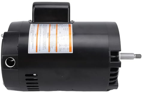 Hiraith B127 Poolpump Motor 3450RPM - Legerat Stål Enkelhastighetsbyte Motor för Simbassänger och Spa, Vattentätning & Oxidation Resistent