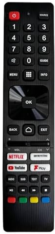 XINFUTE Ny SHW/RMC/0137N passar för Sharp Aquos Smart Android TV fjärrkontroll T-C32FH2KF2AB