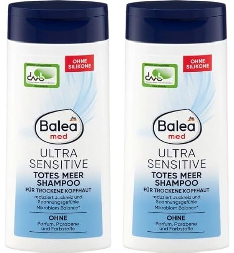 Baleamed Ultra Sensitive Shampoo oder totes meer für sensible Kopfhaut, ohne Parfüm und Silikone, mit Glycerin und Panthenol (Totes Meer)
