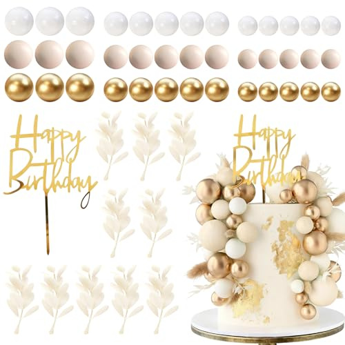 Bolas de decoración para tartas, decoración de tartas, decoración de cumpleaños, decoración de tartas, decoración de boda, para cumpleaños, fiestas bohemias, decoración para niñas, bautizos, baby