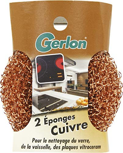 Eponge cuivre (lot de 2 éponges)