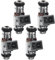 Frankberg 4x Einspritzventil Einspritzdüse Injektor für A2 Arosa Cordoba Ibiza II Leon Toledo II Golf IV Lupo Polo 1.4L Benzin 1998-2005 036906031C
