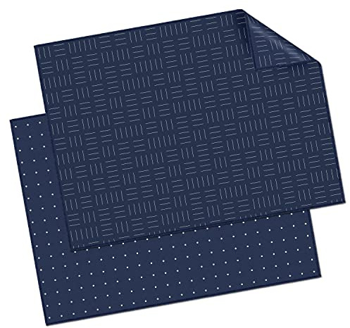 Panni microfibra in diverse combinazioni - Panno occhiali - Panni con motivi per la pulizia di occhiali (Pacco da 2, 30 x 40 cm, Geo)