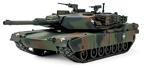 TAMIYA 25216 1:35 US M1A1 Abrams Ukraina – modellbyggsats, plastbyggsats, byggsats för montering, detaljerad replikering, pansarbyggsats