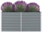 Refined Pflanzkübel Pflanzbeet Gemüsebeet Gartenbeet Frühbeet Blumenkasten Pflanzkasten Garten Verzinkter Hochbeet 160 x 80 x 77 cm Verzinkter Stahl Grau