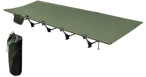 NEWFUN lit de Camp Pliable 1 Personne, 190 × 65 × 16 cm, capacité de Charge jusqu'à 150 kg, Convient pour Les Voyages en Plein air, Le Camping, l'alpinisme et Les randonnées légères avec Sac à Dos