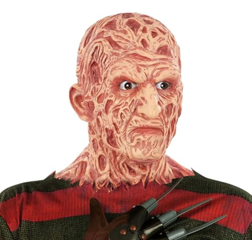 viallolipa Freddy Mask, Horror Latex Halloween Realistic Mask Full Head, Scary Movie Mask Costume for Adults Men Women Cosplay Masquerade Fancy Dress