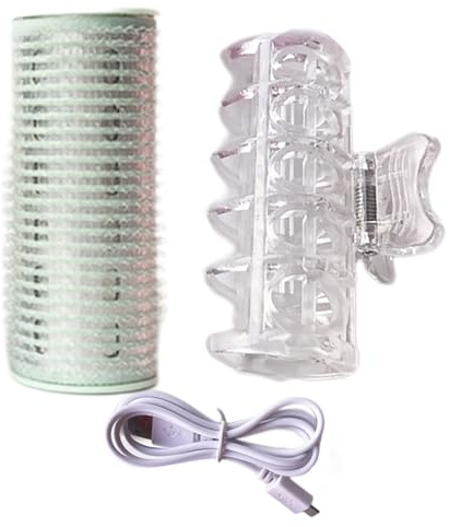 Cabello eléctrico para el cabello - Kit portátil Hot Roller - Mejorador de de agarre fácil | Rodillos de peinado térmico para cabello mediano, juego de para estilo de volumen y estilo