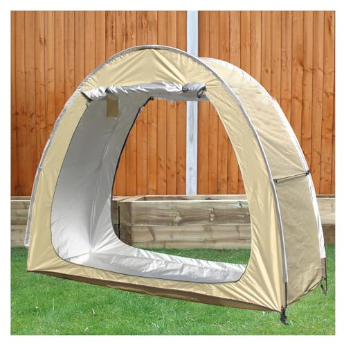 ZGYOZMNG Tenda per Bicicletta da 2 Pezzi, può Essere giuntata, deposito per Bici all'aperto con Tessuto Oxford 210D PU4000 Impermeabile, Piccole tettoie per Cortile, Viola (Giallo)