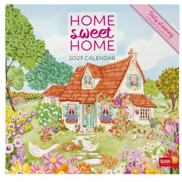 Legami - Calendario da Parete 2027, Home Sweet Home, 12 Mesi, 30 x 29 cm