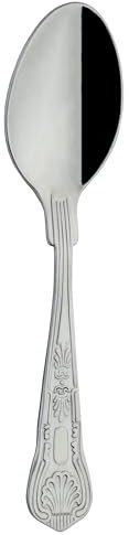 Grunwerg Kings Teaspoons TESKGR, 18/0 Stainless Steel, Set of 12