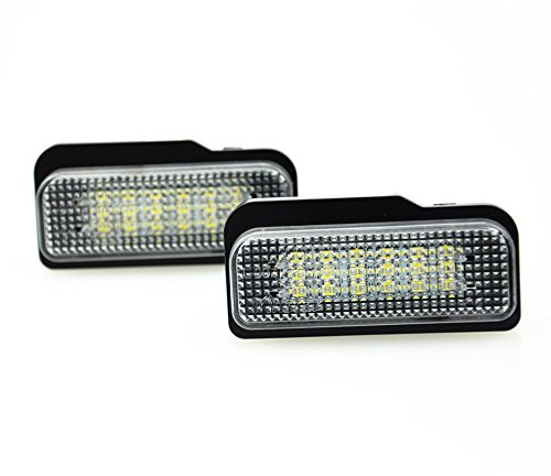 AUTO-STYLE Satz LED Nummerschildbeleuchtung kompatibel mit Mercedes-Benz diverse Modelle - Version 4