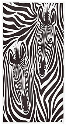 Handtücher mit Zebramuster für Mädchen Frauen Jungen Baumwolle Handtücher weich saugfähig Schweißtuch für Zuhause Hotel Pool Fitnessstudio 76 x 38 cm