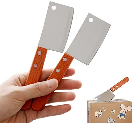 Ruksifg Mini Kitchen Knife Set 2pcs Package Box Cutter Mini Fruit Knife for Home Kitchen Cheese Knife